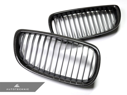 AutoTecknic Carbon Front Grille Set - E92/ E93 3-Series Pre-LCI (Including E9X M3) - Graveyard Performance