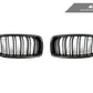 AutoTecknic Dual-Slats Carbon Front Grille Set - F30 3-Series Sedan | F31 3-Series Wagon