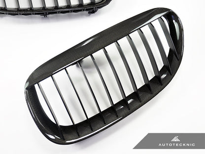 AutoTecknic Carbon Fiber Front Grille Set - E63/ E64 6-Series & M6 - Graveyard Performance