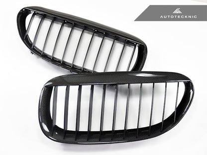 AutoTecknic Carbon Fiber Front Grille Set - E63/ E64 6-Series & M6 - Graveyard Performance