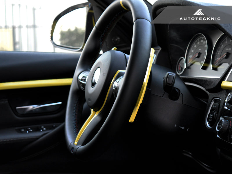AutoTecknic Painted Steering Wheel Trim - F87 M2 | F80 M3 | F82/ F83 M4 | F10 M5 LCI | F06/ F12/ F13 M6 - Graveyard Performance