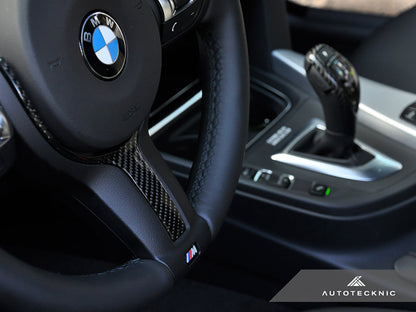 AutoTecknic Carbon Fiber M-Sport Steering Wheel Trim - F22 2-Series | F30 3-Series | F32 4-Series