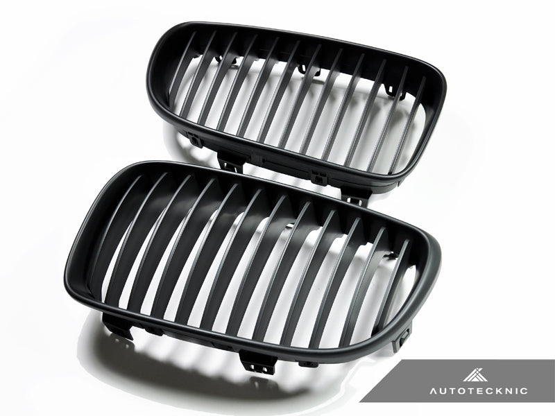 AutoTecknic Stealth Black Front Grille Set - E82 1-Series & 1M - Graveyard Performance
