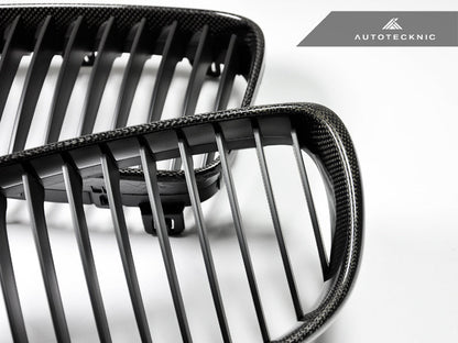 AutoTecknic Carbon Fiber Front Grille Set - E82/ E88 1-Series & 1M - Graveyard Performance