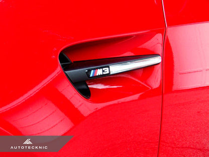 AutoTecknic Replacement Stealth Black Fender Gills - E90 Sedan / E92 Coupe / E93 Cabrio M3 - Graveyard Performance