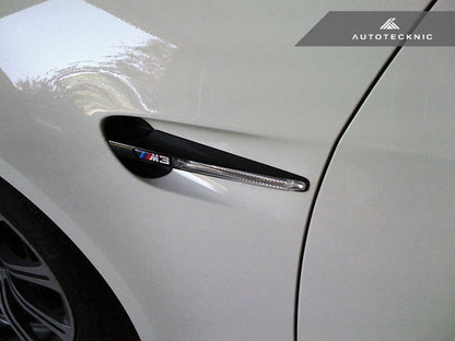 AutoTecknic Replacement Glazing Black Fender Gills - E90 Sedan/ E92 Coupe/ E93 Cabrio | M3 - Graveyard Performance