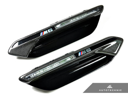 AutoTecknic Dry Carbon Fender Light Trim Set - F06 M6 Gran-Coupe | F12 M6 Cabrio | F13 M6 Coupe - Graveyard Performance