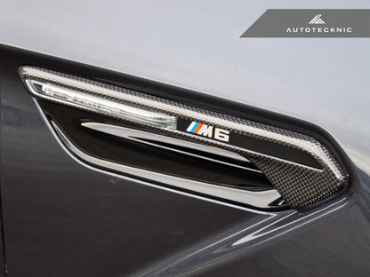 AutoTecknic Dry Carbon Fender Light Trim Set - F06 M6 Gran-Coupe | F12 M6 Cabrio | F13 M6 Coupe - Graveyard Performance