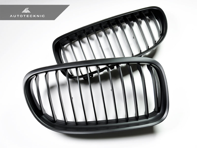 AutoTecknic Stealth Black Front Grille Set - E90 3-Series LCI - Graveyard Performance
