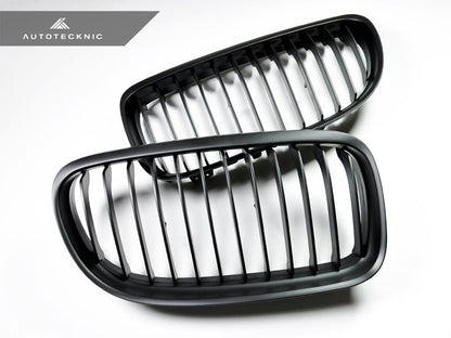 AutoTecknic Stealth Black Front Grille Set - E90 3-Series LCI - Graveyard Performance