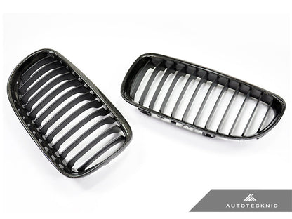 AutoTecknic Carbon Fiber Front Grille Set - E90/ E91 3-Series LCI - Graveyard Performance