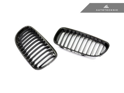AutoTecknic Carbon Fiber Front Grille Set - E90/ E91 3-Series LCI - Graveyard Performance