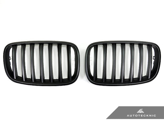 AutoTecknic Stealth Black Front Grille Set - E70 X5 / X5M | E71 X6 / X6M - Graveyard Performance