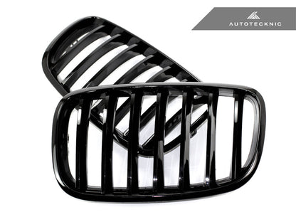 AutoTecknic Gloss Black Front Grille Set - E70 X5 / X5M | E71 X6 / X6M - Graveyard Performance