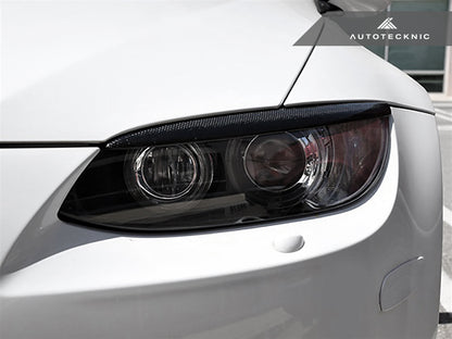 AutoTecknic Carbon Fiber Headlight Trim Set - E92/ E93 M3 & 3-Series Coupe/ Convertible Pre-LCI