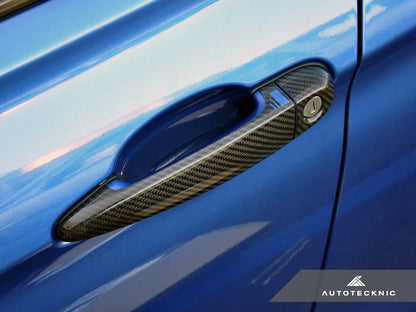 AutoTecknic Dry Carbon Fiber Door Handle Trims - F25 X3 | F26 X4 - Graveyard Performance