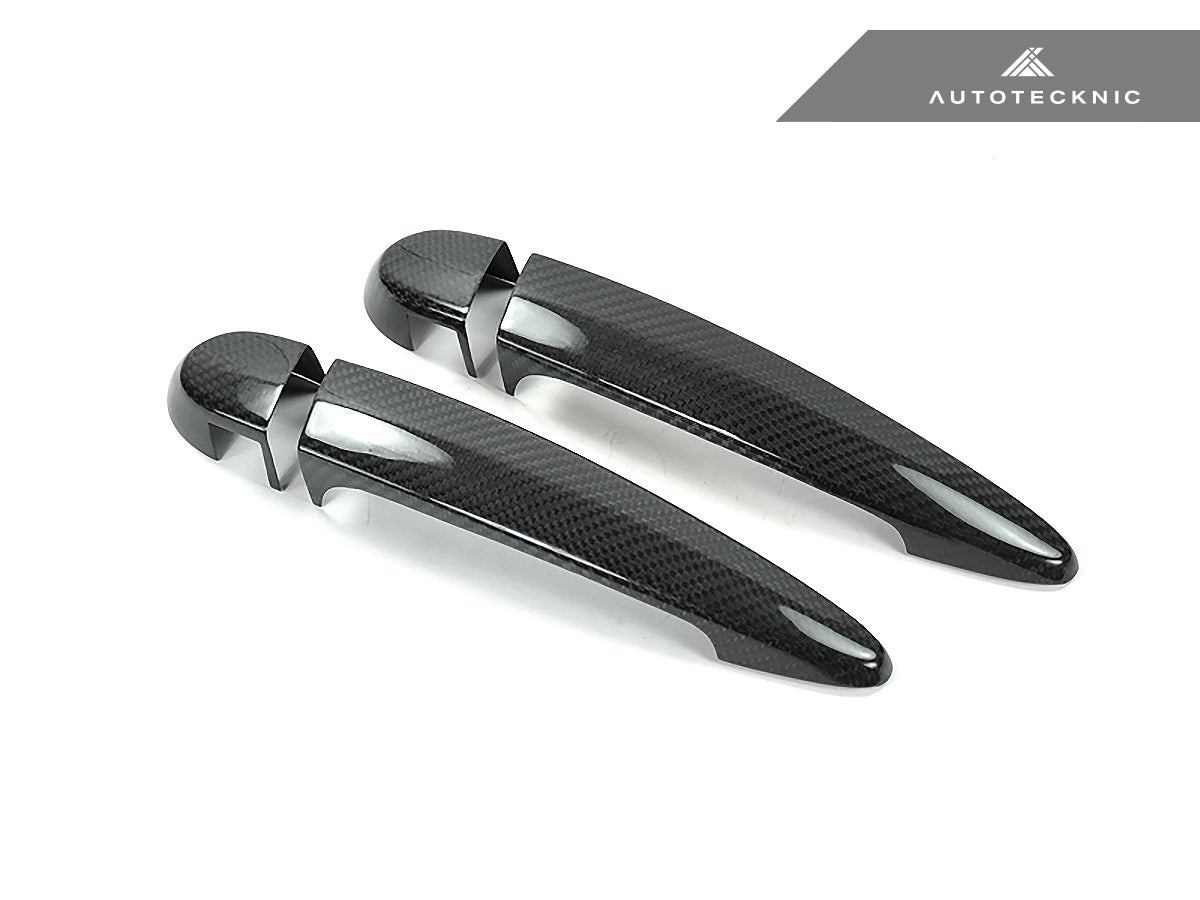 AutoTecknic Dry Carbon Fiber Door Handle Trims - F30/ F31/ F34 3-Series - Graveyard Performance