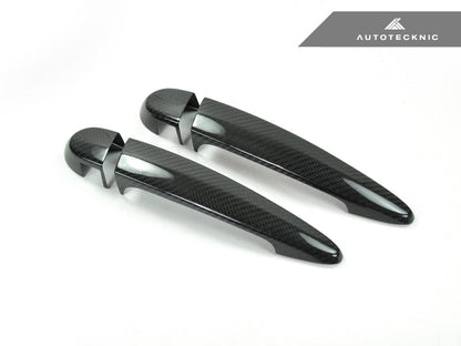 AutoTecknic Dry Carbon Fiber Door Handle Trims - E84 X1 - Graveyard Performance