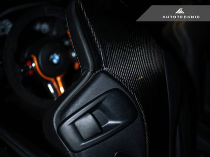AutoTecknic Dry Carbon Seat Back Cover - F87 M2 Competition | F80 M3 | F82 M4 - Graveyard Performance