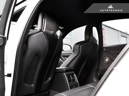 AutoTecknic Dry Carbon Seat Back Cover - F87 M2 Competition | F80 M3 | F82 M4 - Graveyard Performance