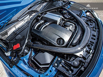 AutoTecknic Vacuumed Carbon Fiber Engine Cover - F80 M3 | F82 M4 - Graveyard Performance