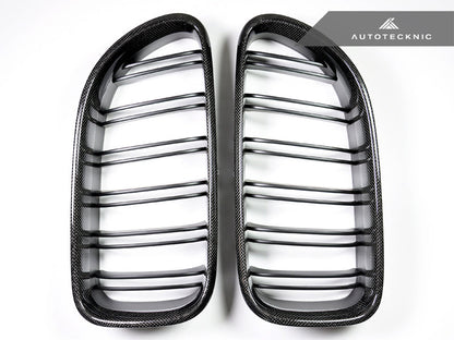 AutoTecknic Dual-Slats Carbon Fiber Front Grille Set - F06 Gran Coupe / F12 Coupe / F13 Cabrio | 6 Series & M6 - Graveyard Performance
