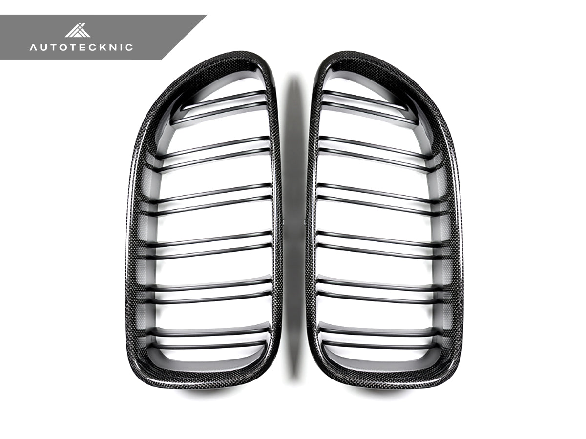 AutoTecknic Dual-Slats Carbon Fiber Front Grille Set - F06 Gran Coupe / F12 Coupe / F13 Cabrio | 6 Series & M6