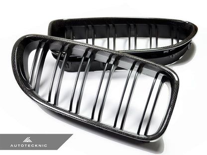 AutoTecknic Dual-Slats Carbon Fiber Front Grille Set - F06 Gran Coupe / F12 Coupe / F13 Cabrio | 6 Series & M6 - Graveyard Performance