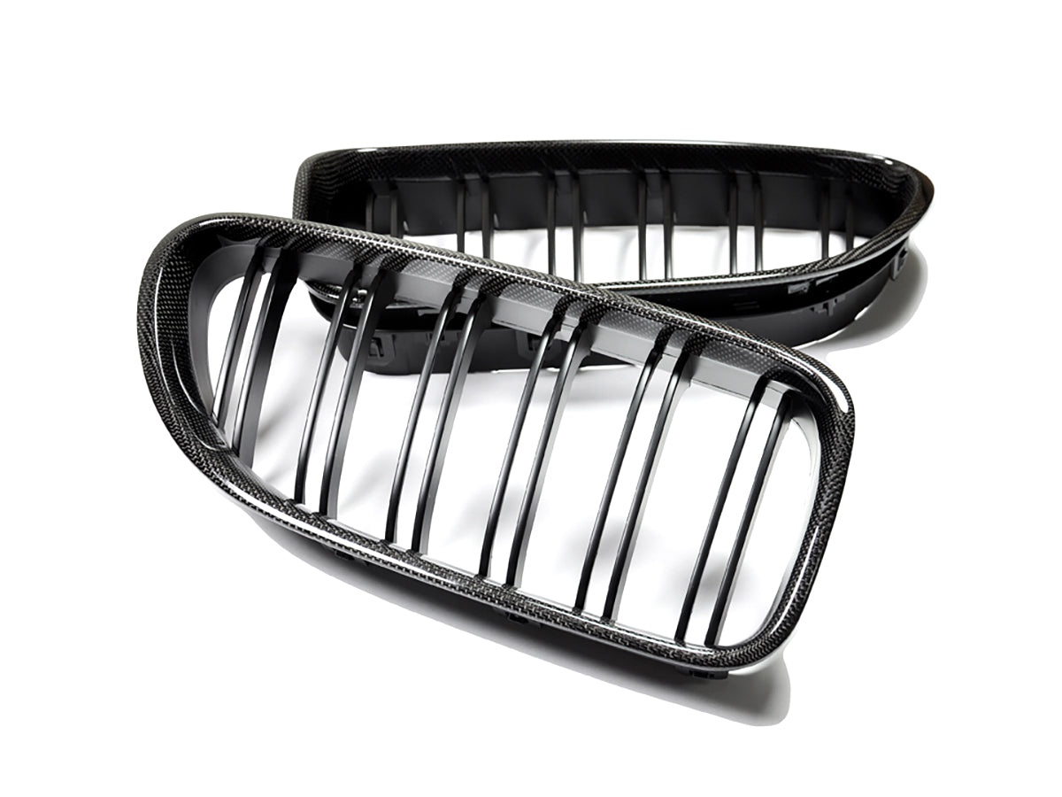 AutoTecknic Dual-Slats Carbon Fiber Front Grille Set - F06 Gran Coupe / F12 Coupe / F13 Cabrio | 6 Series & M6