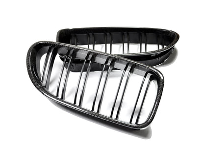 AutoTecknic Dual-Slats Carbon Fiber Front Grille Set - F06 Gran Coupe / F12 Coupe / F13 Cabrio | 6 Series & M6