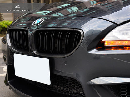 AutoTecknic Dual-Slats Carbon Fiber Front Grille Set - F06 Gran Coupe / F12 Coupe / F13 Cabrio | 6 Series & M6 - Graveyard Performance