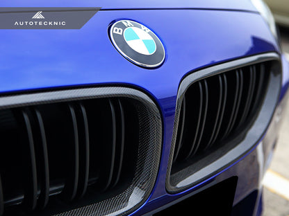 AutoTecknic Dual-Slats Carbon Fiber Front Grille Set - F06 Gran Coupe / F12 Coupe / F13 Cabrio | 6 Series & M6