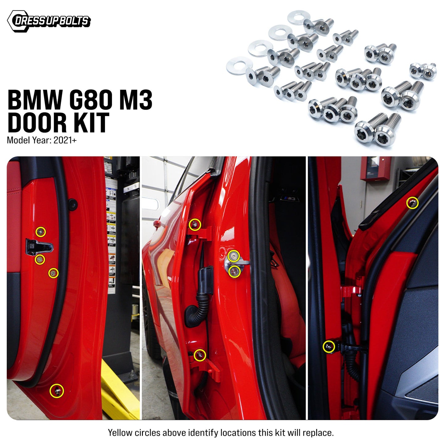 Titanium Hardware Door Kit - BMW G80 M3 (2021+)