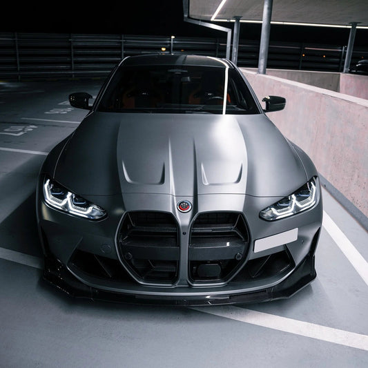 V Style Front Lip For BMW G80 M3, G82 M4, G83 M4 - Carbon Fiber - Graveyard Performance