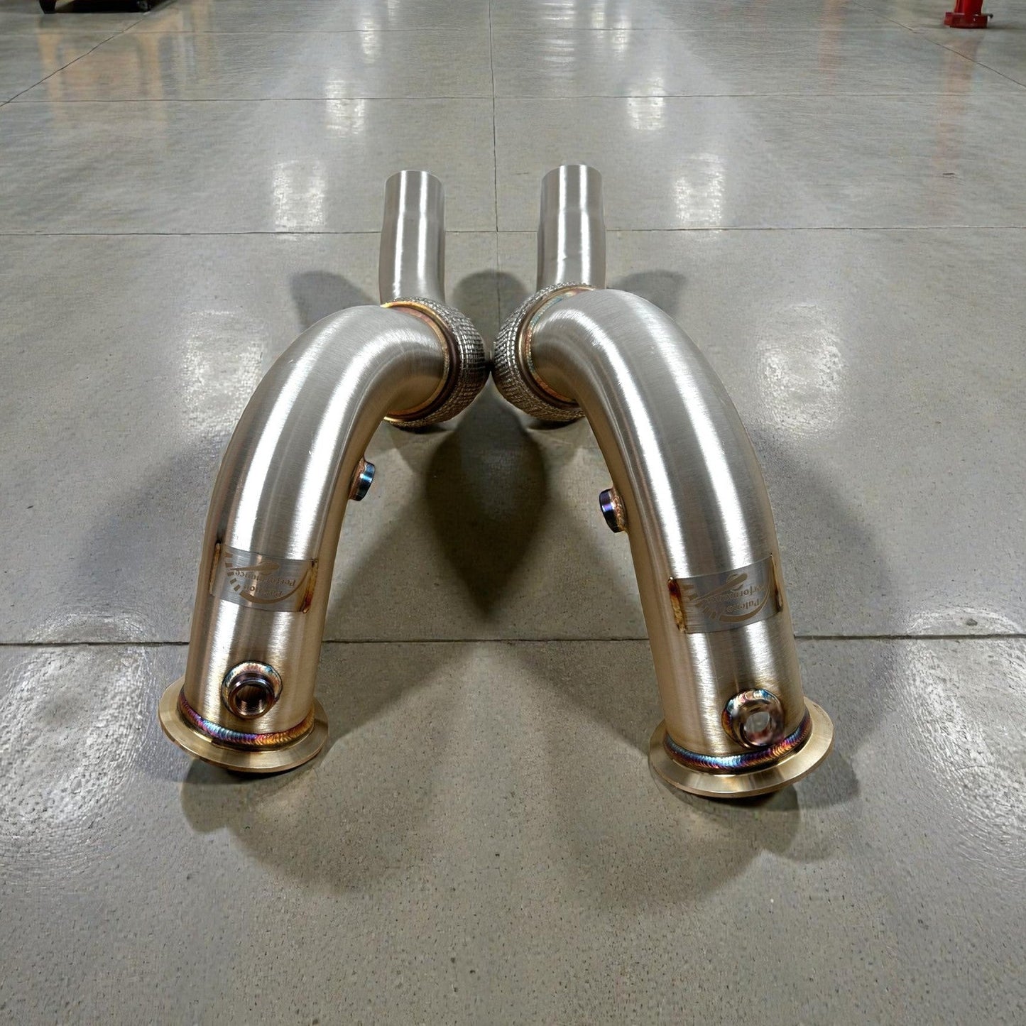 Palenon Performance BMW N63/N63TU Catless Race Downpipes - 550i, 650i, 750i, Alpina B6 B7 (Chassis F01 F02 F06 F12 F13 F07 F10)