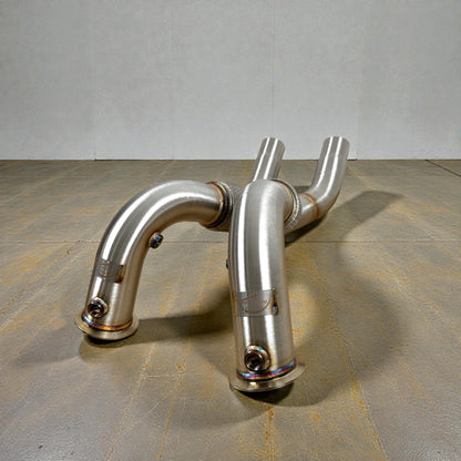 Palenon Performance BMW N63/N63TU Catless Race Downpipes - 550i, 650i, 750i, Alpina B6 B7 (Chassis F01 F02 F06 F12 F13 F07 F10)
