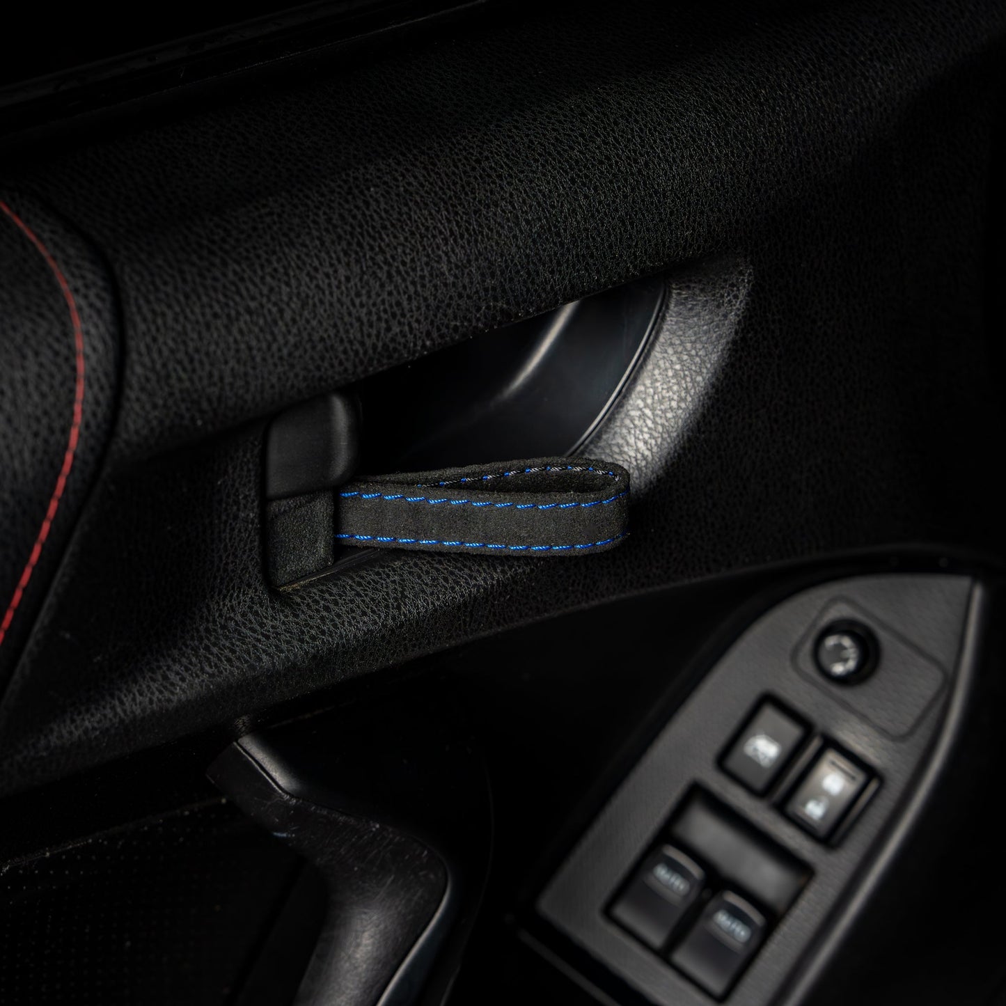 Billetworkz Alcantara Door Pull Strap Kit - Fits Subaru WRX/STI (2002–2007)