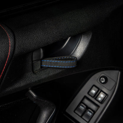 Billetworkz Alcantara Door Pull Strap Kit - Fits Subaru WRX/STI (2008-2021), BRZ (2013-2021), Crosstrek (2013-2017) & More