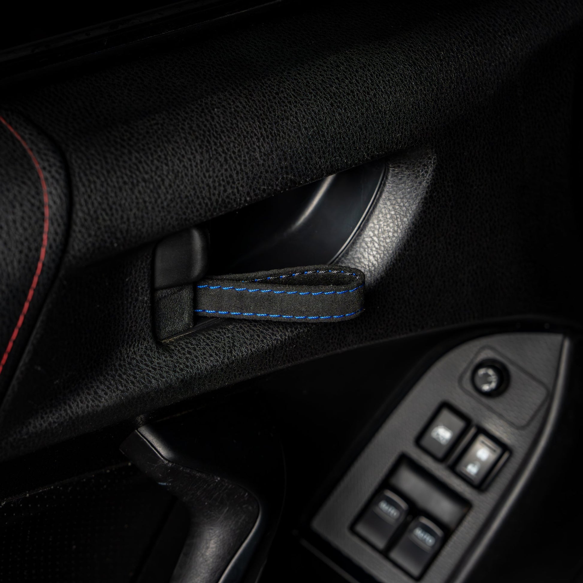 Billetworkz Alcantara Door Pull Strap Kit - Fits Subaru WRX/STI (2002–2007) - Graveyard Performance