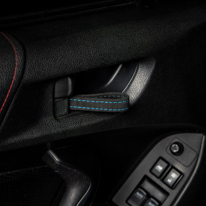 Billetworkz Alcantara Door Pull Strap Kit - Fits Subaru WRX/STI (2008-2021), BRZ (2013-2021), Crosstrek (2013-2017) & More