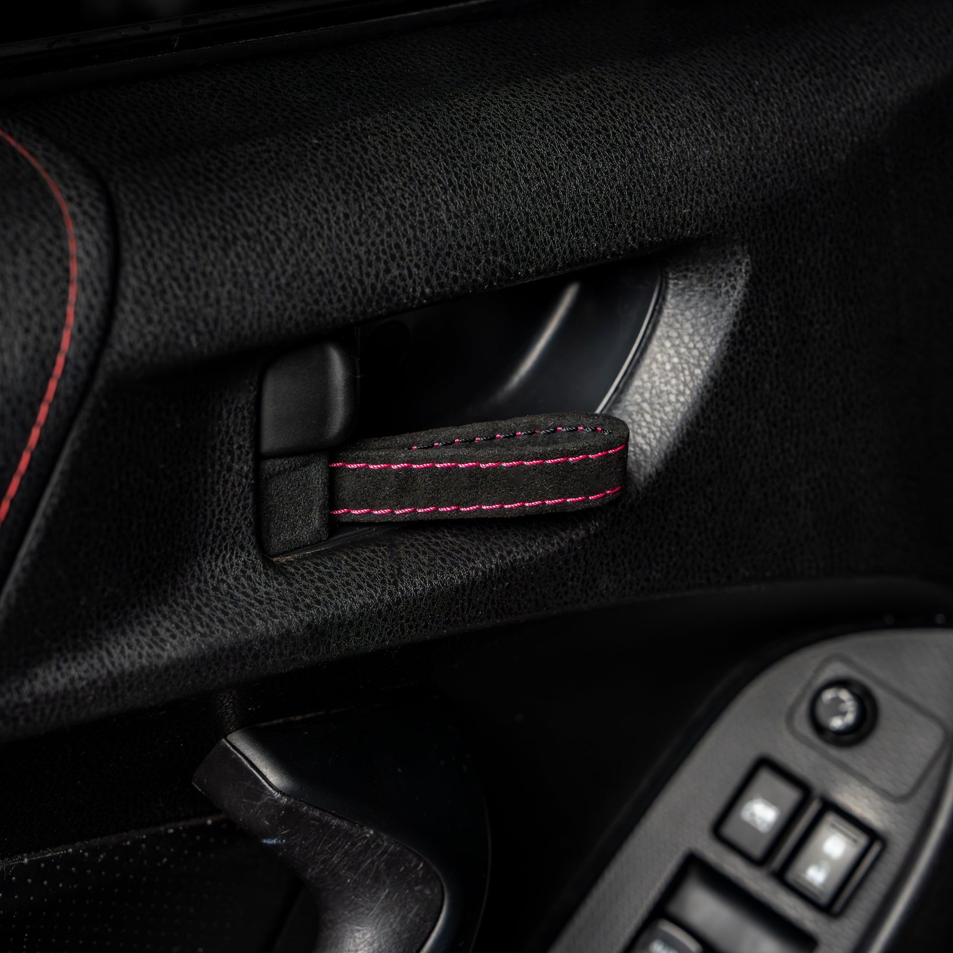 Billetworkz Alcantara Door Pull Strap Kit - Fits Subaru WRX/STI (2002–2007) - Graveyard Performance