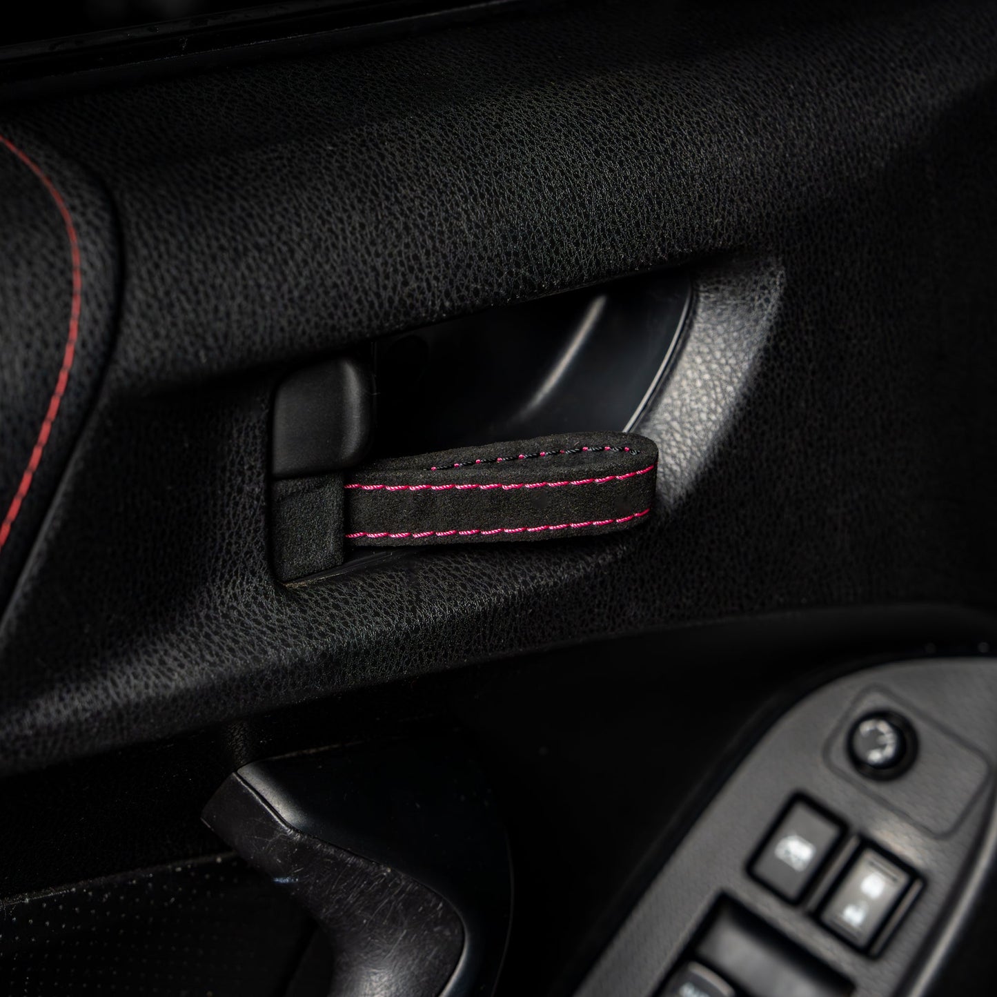 Billetworkz Alcantara Door Pull Strap Kit - Fits Subaru WRX/STI (2002–2007)