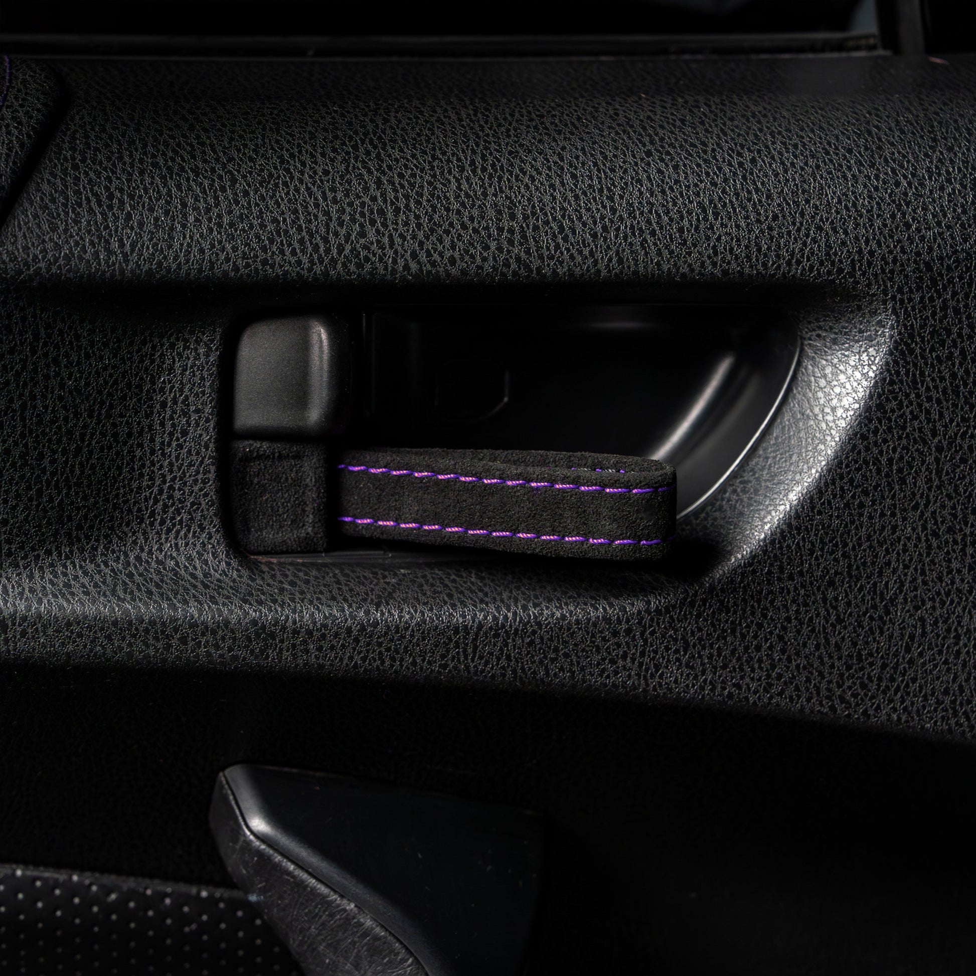 Billetworkz Alcantara Door Pull Strap Kit - Fits Subaru WRX/STI (2008-2021), BRZ (2013-2021), Crosstrek (2013-2017) & More - Graveyard Performance