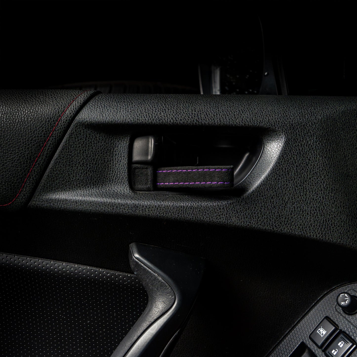 Billetworkz Alcantara Door Pull Strap Kit - Fits Subaru WRX/STI (2008-2021), BRZ (2013-2021), Crosstrek (2013-2017) & More - Graveyard Performance