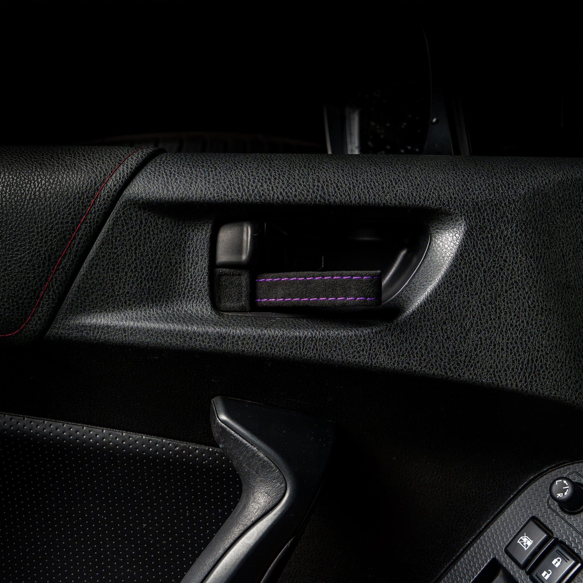 Billetworkz Alcantara Door Pull Strap Kit - Fits Subaru WRX/STI (2008-2021), BRZ (2013-2021), Crosstrek (2013-2017) & More - Graveyard Performance
