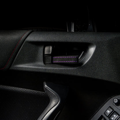 Billetworkz Alcantara Door Pull Strap Kit - Fits Subaru WRX/STI (2008-2021), BRZ (2013-2021), Crosstrek (2013-2017) & More - Graveyard Performance