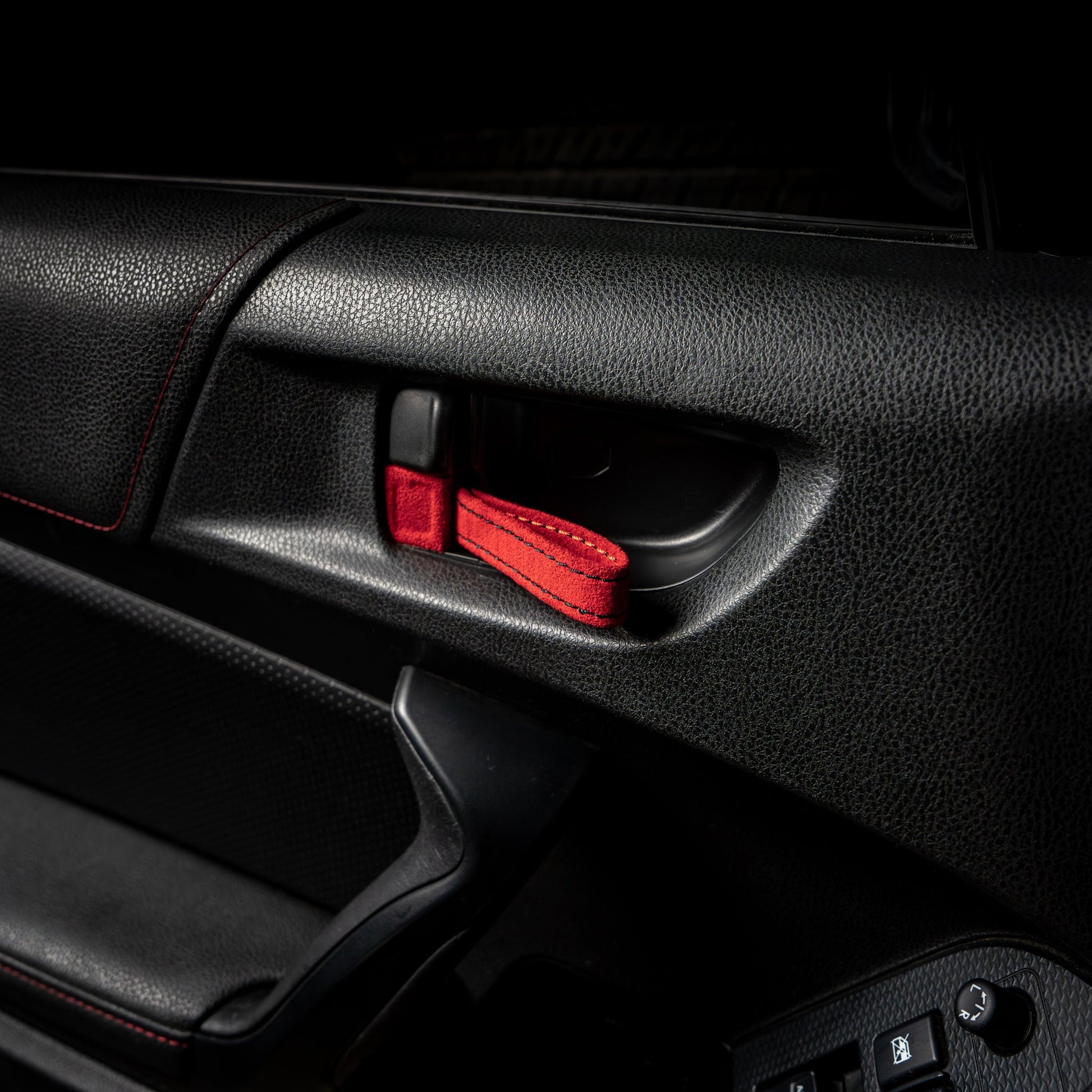 Billetworkz Alcantara Door Pull Strap Kit - Fits Subaru WRX/STI (2002–2007) - Graveyard Performance