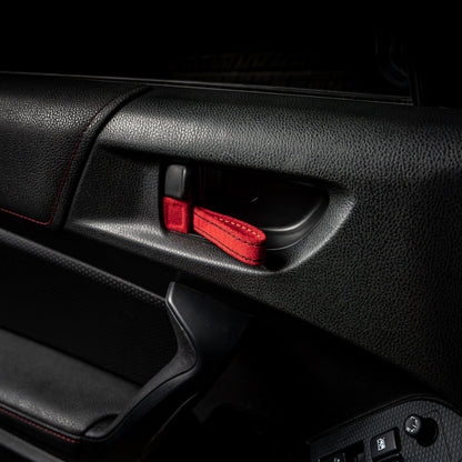 Billetworkz Alcantara Door Pull Strap Kit - Fits Subaru WRX/STI (2008-2021), BRZ (2013-2021), Crosstrek (2013-2017) & More