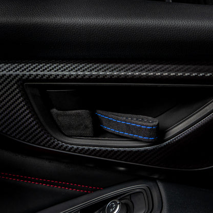 Billetworkz Alcantara Door Pull Strap Kit - Fits Subaru WRX/BRZ/GR86/Ascent (2022+), Crosstrek (2018+) & More - Graveyard Performance