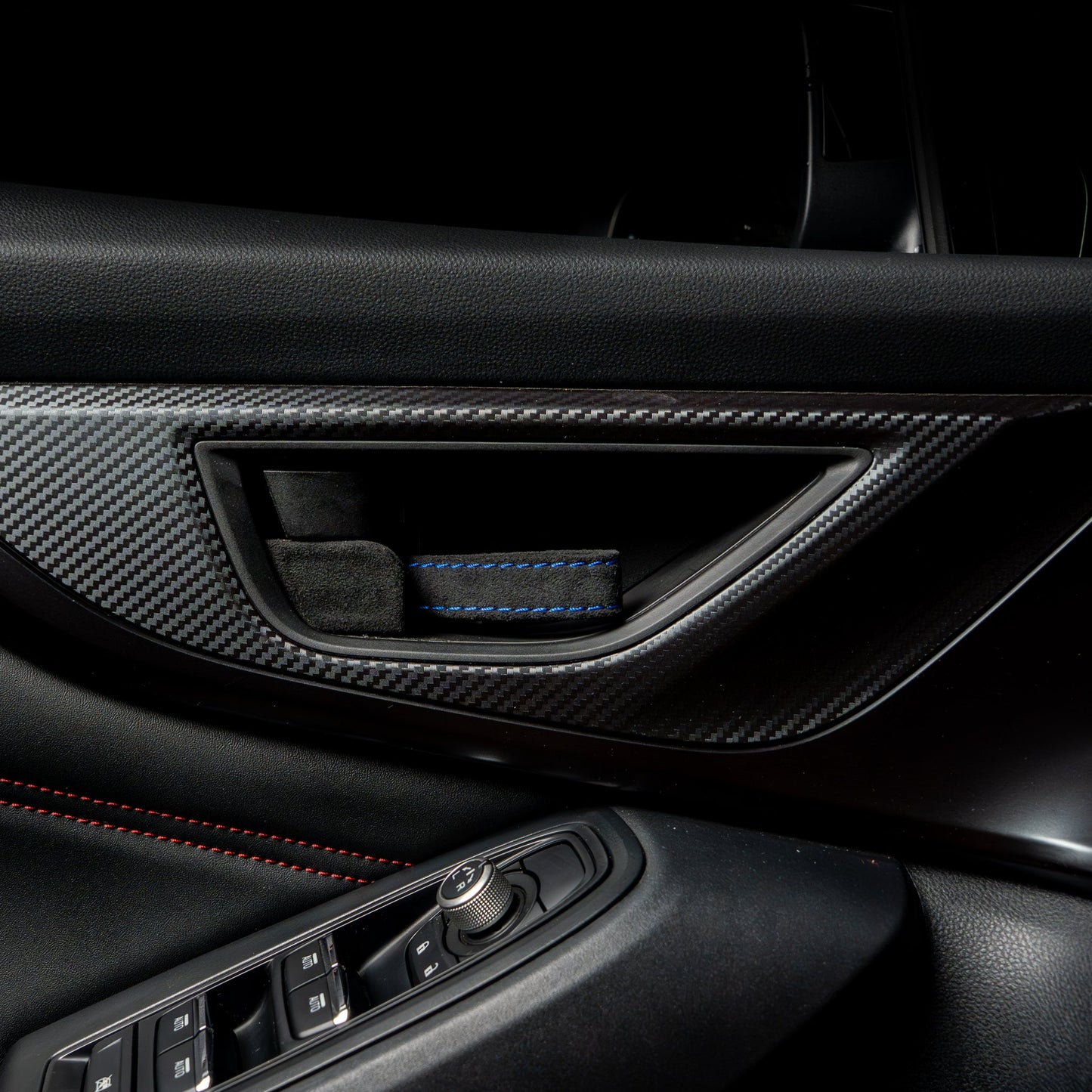 Billetworkz Alcantara Door Pull Strap Kit - Fits Subaru WRX/BRZ/GR86/Ascent (2022+), Crosstrek (2018+) & More - Graveyard Performance